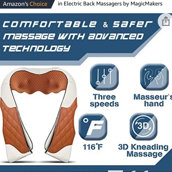 Magic Makers Shiatsu Neck &Back Massager - Picture 2 of 10